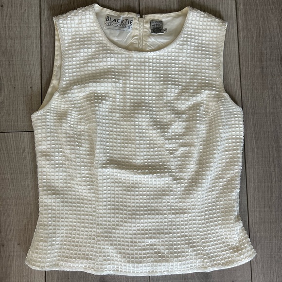 Vintage Oleg Cassini Beaded Top - Picture 11 of 11